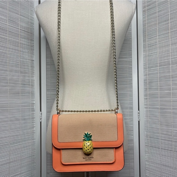 Kate Spade Remi pineapple  chain crossbody - Picture 8 of 12